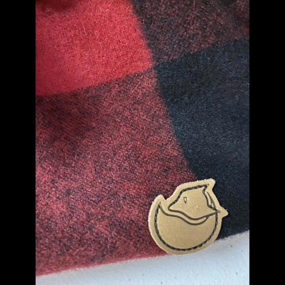 Fallj Raven Womens Red-Black Button-Up Flannel Coat Swedish Wool Cozy Sz L NWT - Picture 12 of 15